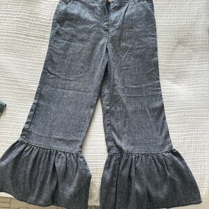 Flared scalloped denim Anthologie